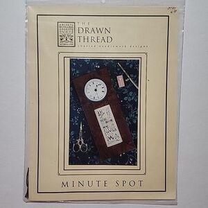 The Drawn Thread-Minute Spot Sampler Chart, Silk threads Heart Charm kit
